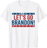 Let's Go Brandon T Shirt Summer round Neck Short Sleeve T-shirt