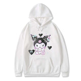 Kuromi Hoodie Cute Onegai My Melody Sweatshirt Casual Printed Hoodie