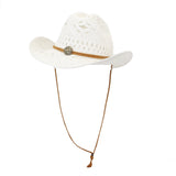 Wester Hats Spring and Summer Men's and Women's Sun Protection Sun Hat Western Cowboy Ethnic Style Straw Hat
