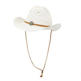 Wester Hats Spring and Summer Men's and Women's Sun Protection Sun Hat Western Cowboy Ethnic Style Straw Hat