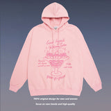 Mens Fall Outfits Cute Bear Printed Long Sleeve Hooded Sweater Loose