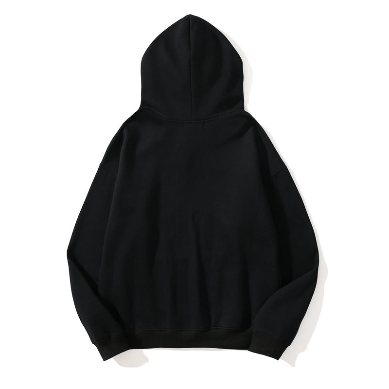 Fog Fear Of God Hoodie Fleece-Lined Printed Hoodie Fog Male And Female Couples Wear Loose-Fitting Hoodie Coat
