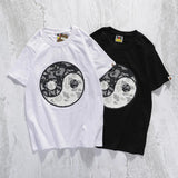 A Ape Print T Shirt Round Neck Summer Casual Cartoon Short Sleeve Pullover Anime T-shirt