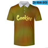 Cookies Shirt 3D Digital Printing Lapel T-shirt