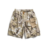 Men Shorts Men's Clothes Summer Wear Vintage Men's Shorts Casual Loose Camouflage Multi-Pocket Work Pants Shorts
