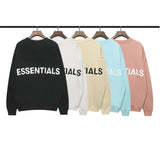 Fog Fear of God Sweatshirt Letter Men's and Women's round Neck Loose Sweatshirt Bottoming Shirt