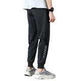 Men Pants Ankle-Tied Ice Silk Breathable