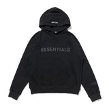 Fog Essentials Hoodie Double-Line Letter Printed Terry Pullover Men's and Women's Same Hooded Sweater