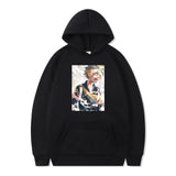 Maroon Graphic Hoodie Print