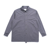 Men Shacket Long Sleeve Autumn Shirt Autumn Shirt Solid Color Simple Retro Workwear Shirt Men
