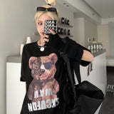 Harajuku Clothing Men's Tshirt Classic Retro Shirts Summer Printed Loose Short Sleeve T-shirt Men and Women Fashion