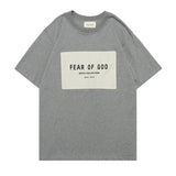 Fog T Shirt Spring/Summer Loose Women's ShortSleeved Men's Tshirt fear of god