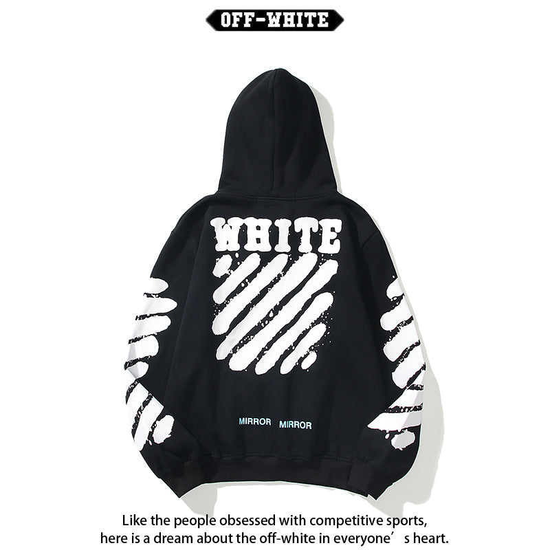 Autumn And Winter Velvet Padded Hooded Sweatshirt Men And Women