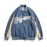 Varsity Jacket for Men Baseball Jackets Spring Coat Printed Baseball Collar Jacket for Men