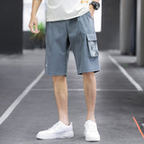 Men Cargo Shorts Men's Summer Outdoor Casual Sports Cargo Loose Ice Silk Fifth Pants