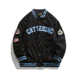 Men Fall Outfits Baseball Jacket Vintage Embroidered Loose Couple Jacket