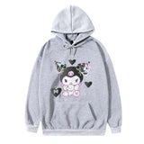 Kuromi Hoodie Cute Onegai My Melody Sweatshirt Casual Printed Hoodie