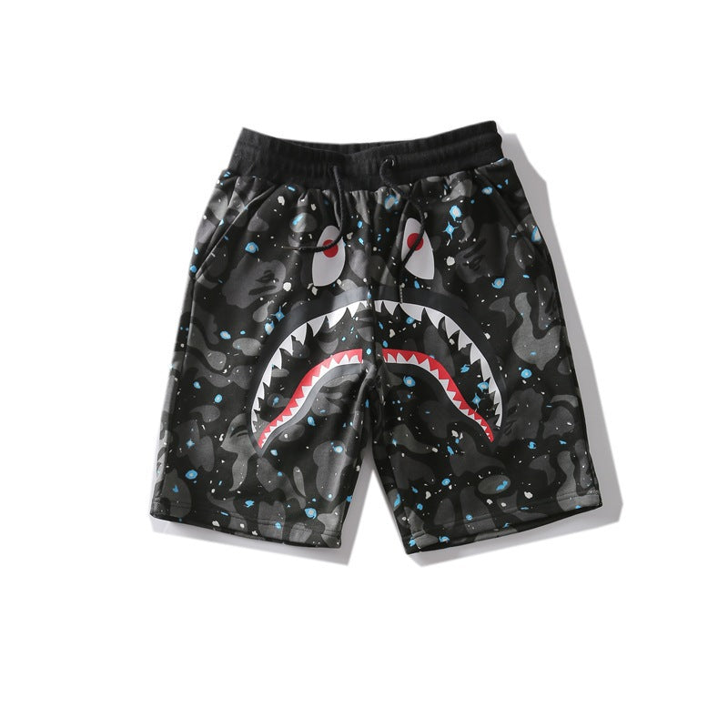 A Bath Ape Shorts Print Men's and Women's Couple Shorts