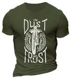 Man T Shirt round Neck Heat Transfer Patch Printed Loose