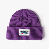 Women Beanies Autumn and Winter Jacquard Letters Men Skullcap Knitted Hat Women Woolen Cap