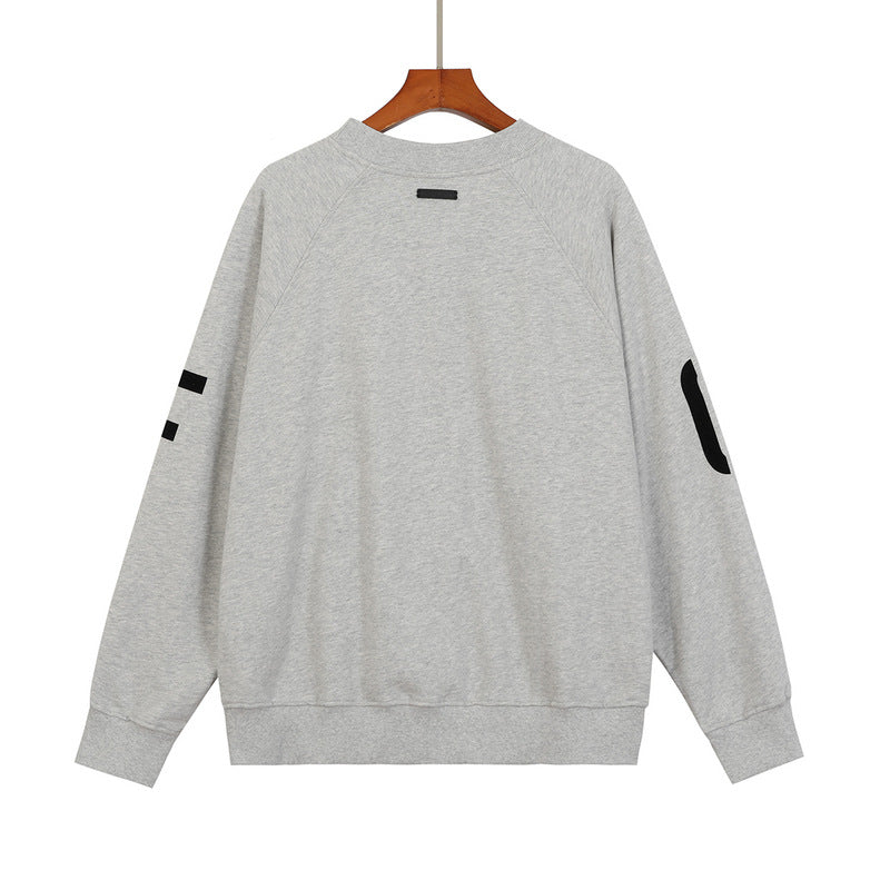 Fog Fear of God Sweatshirt Season 7 Main Line Baseball Flocked Printed Sweatshirt Couple Coat