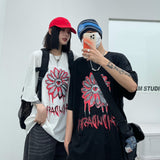 Harajuku Clothing Men's Tshirt Classic Retro Shirts Summer Printed Men's and Women's Hip Hop T-shirt Tops