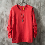 Men Long Sleeve T-Shirts Round Neck Bottoming Shirt