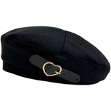 Beret Hat Female Autumn Winter Retro Elegant Graceful Painter Cap