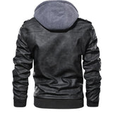 Tactics Style Men Outdoor Windproof Coat Men Casual Jacket Autumn and Winter Men's Knitted PU Leather Jacket plus Size Motorcycle