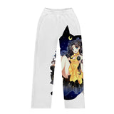 Straight-Leg Pants Men's Autumn and Winter Sweatpants Large Size Sailor Moon Print Clothes for Men
