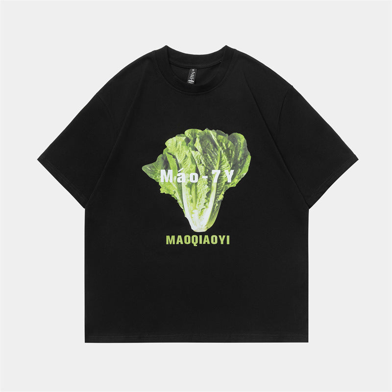 2022 Summer man t shirt round Neck Printed Short Sleeve