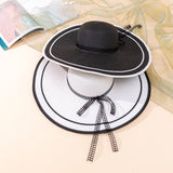 Fedora Golf Hats Summer Satin Women's Dome Straw Hat
