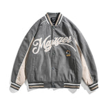 Varsity Jacket for Men Baseball Jackets Spring Coat Printed Baseball Collar Jacket for Men