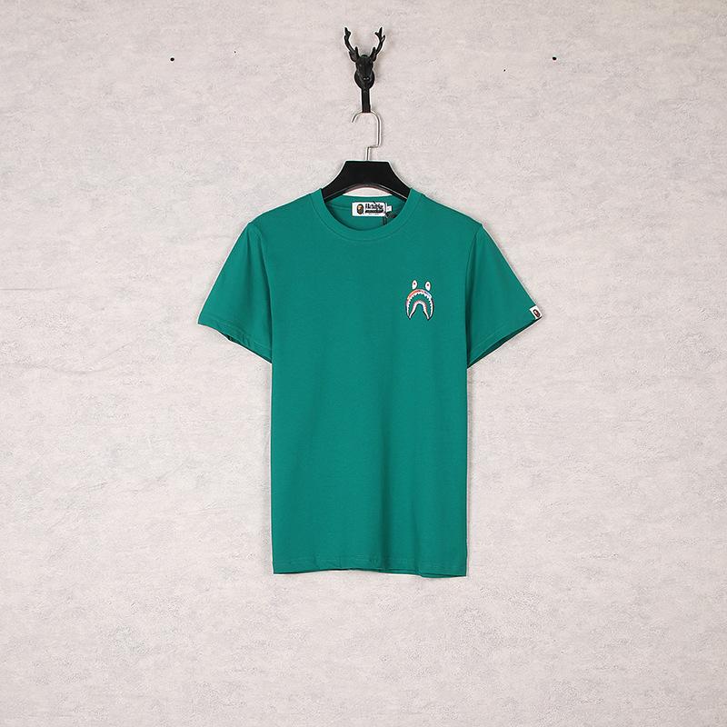 A Ape Print T Shirt Camouflage Letter Print Short-Sleeve T-shirt