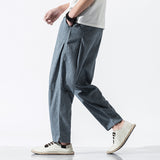 Linen Pants Straight Leg Pants Spring/Summer Men's Casual Trousers