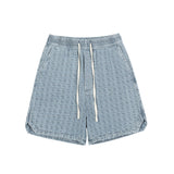 Men Jean Shorts Washed Denim Shorts Men's Street Tide Brand Loose Straight Shorts Summer Bermuda Shorts
