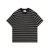 2022 Summer Man T Shirt Stripe Color Matching