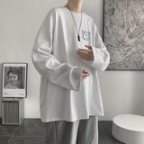 Men Long Sleeve T-shirt Crew Neck Inner Bottoming Shirt