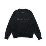 Fog Essentials Long Sleeve round Neck Sweatshirt Double Line Back Letter Crew Neck Pullover Sweatshirt