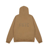 Fog Essentials Hoodie Autumn and Winter Fog Season 7 Flocking Letters Velvet Padded Hooded Sweatshirt