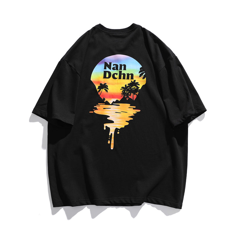 2022 Summer Man T Shirt Printed Crew Neck