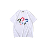 A Ape Print T Shirt Spring and Summer Short Sleeve Printed Fashion Camouflage T-shirt