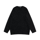 Fog Essentials Sweater Sweater Autumn and Winter Simplicity Colored Mesh Craft round Neck Pullover Knitting Sweater for Men and Women