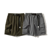 Men Shorts Men's Clothes Summer Wear Retro Men's Shorts Casual Loose Two Bags Workwear Fifth Pants Trendy Men