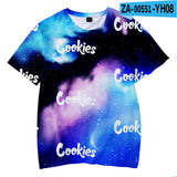 Cookies Shirt Starry Sky 3D Printed Baby Boy and Girl Summer Children's Casual Short-Sleeved T-shirt