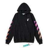 Autumn And Winter Coral Gradient Arrow Pattern Hooded Sweater For Men And Women