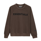 Fog Essentials Long Sleeve round Neck Neck Sweatshirt Double Line High Street Adhesive Letter Crew Neck Sweater