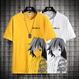 Demon Slayer Tshirt Men's Classic Shirts Anime Character Costume T-shirt Short Sleeve Male Summer Clothes Anime T-shirt