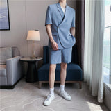 Men Suit Two-Piece Set Draping Anti-Wrinkle