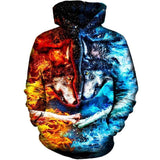 Fire and Ice Hoodie 3D Printing